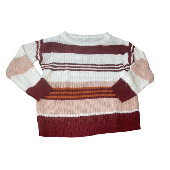 KIRUNDO Women's Size Medium Striped Sweater - Picture 4 of 11